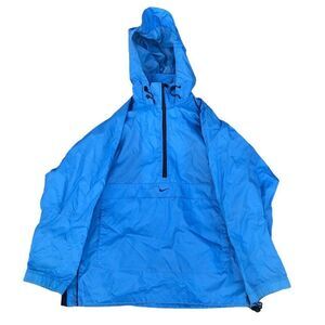 VINTAGE nike jacket windbreaker medium blue BIG SWOOWSH